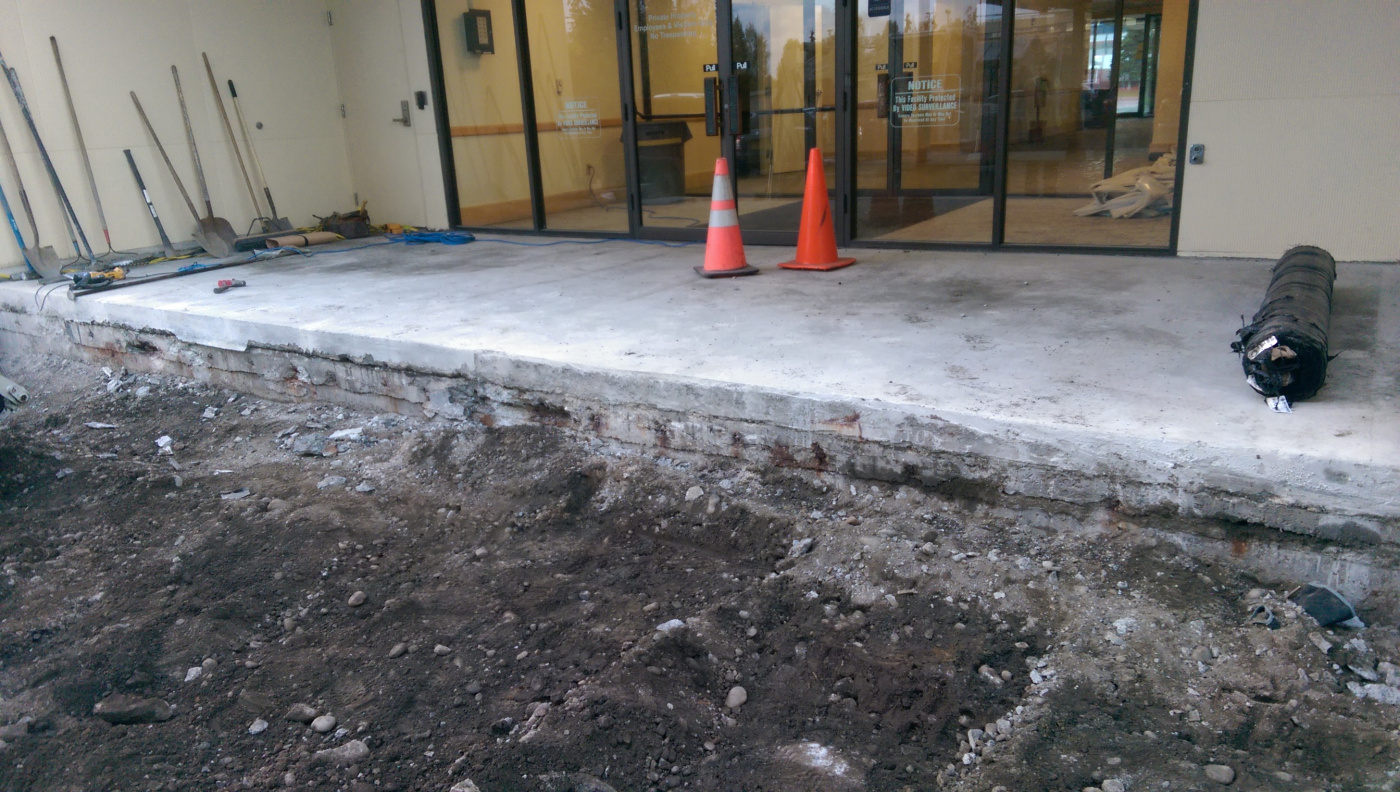 Waterproofing concrete slab repair 1